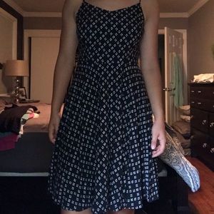 Black/white summer dress